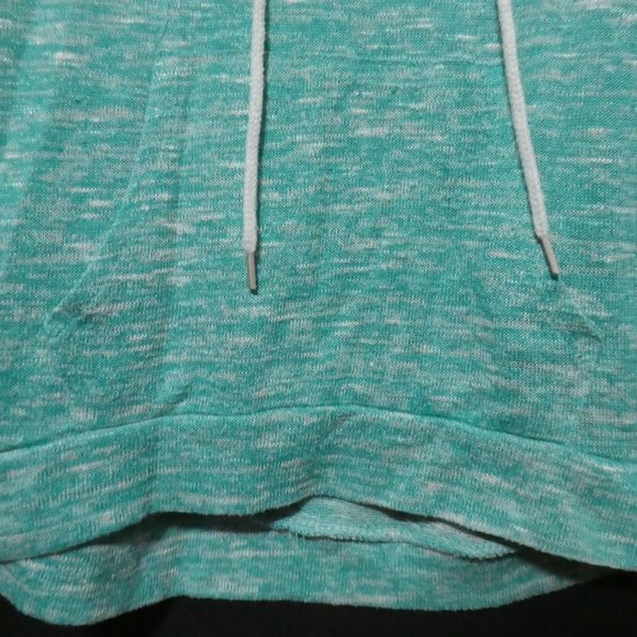 SWS, small, cropped knit hooded pullover sweater, kangaroo pockets, GUC - Picture 9 of 16